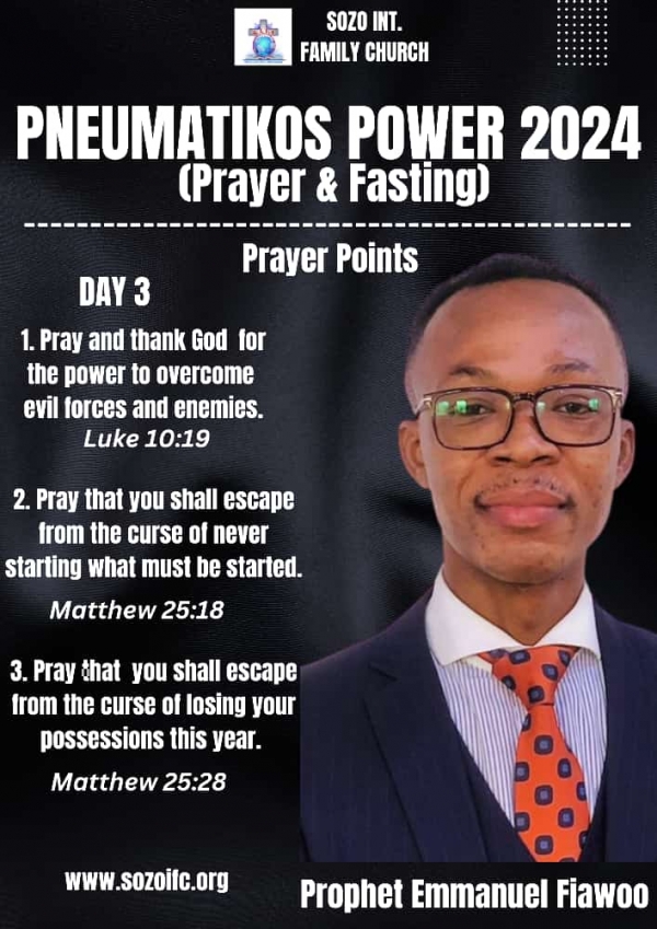 Pneumatikos Power 2024 - Prayer and Fasting Day 3